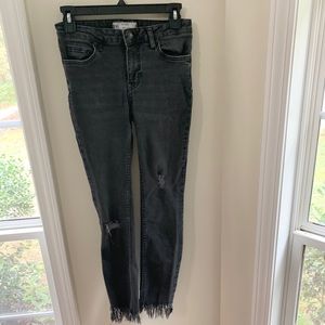 Dark Grey Free People Jeans
